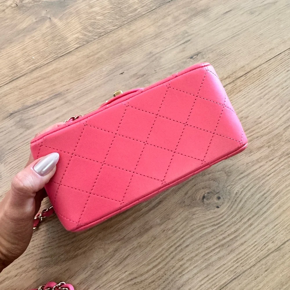 Chanel Vibrant Pink Quilted Mini Bag - Picture 2 of 8